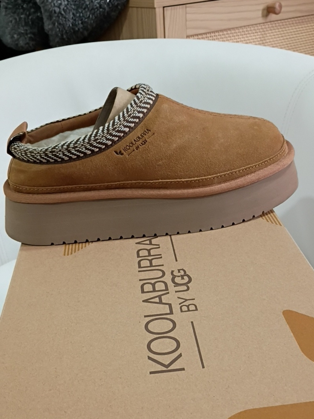 Koolaburra Chestnut Slip-On Platform Mule